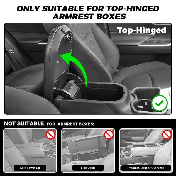 Multifunctional PU Leather Car Armrest Box Mat